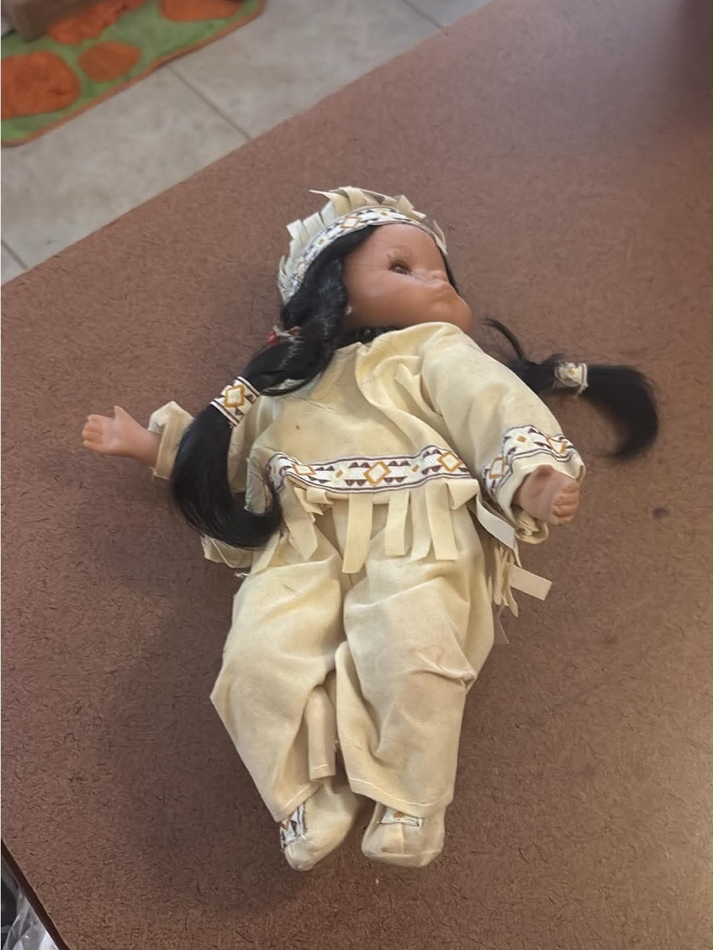 Authentic native doll handcrafted
